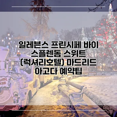 일레븐스 프린시페 바이 스플렌돔 스위트 (럭셔리호텔) 마드리드 아고다 예약팁