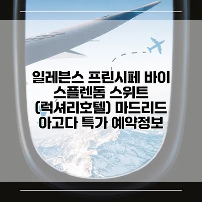 일레븐스 프린시페 바이 스플렌돔 스위트 (럭셔리호텔) 마드리드 아고다 특가 예약정보