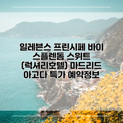 일레븐스 프린시페 바이 스플렌돔 스위트 (럭셔리호텔) 마드리드 아고다 특가 예약정보