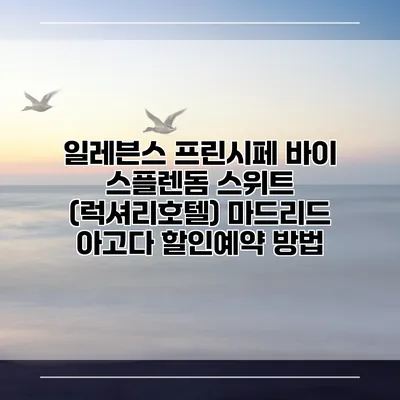 일레븐스 프린시페 바이 스플렌돔 스위트 (럭셔리호텔) 마드리드 아고다 할인예약 방법