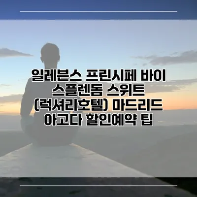 일레븐스 프린시페 바이 스플렌돔 스위트 (럭셔리호텔) 마드리드 아고다 할인예약 팁