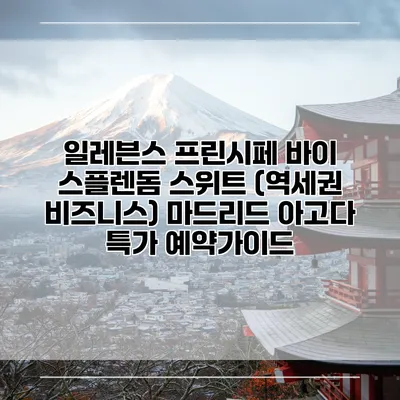 일레븐스 프린시페 바이 스플렌돔 스위트 (역세권 비즈니스) 마드리드 아고다 특가 예약가이드