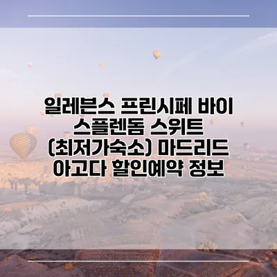일레븐스 프린시페 바이 스플렌돔 스위트 (최저가숙소) 마드리드 아고다 할인예약 정보