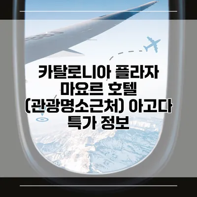 카탈로니아 플라자 마요르 호텔 (관광명소근처) 아고다 특가 정보