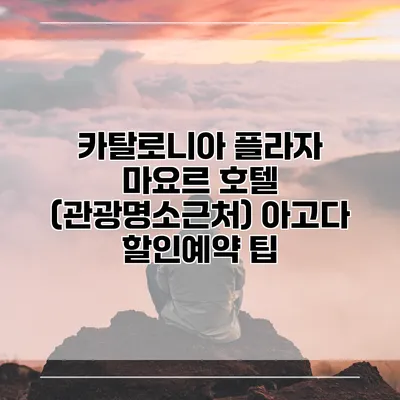 카탈로니아 플라자 마요르 호텔 (관광명소근처) 아고다 할인예약 팁