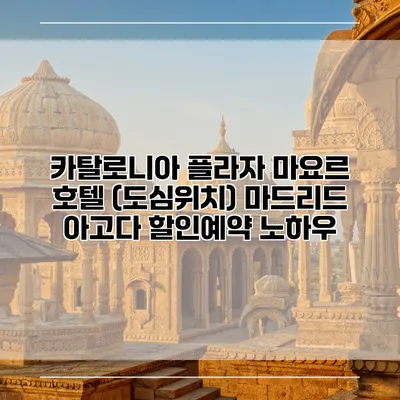카탈로니아 플라자 마요르 호텔 (도심위치) 마드리드 아고다 할인예약 노하우