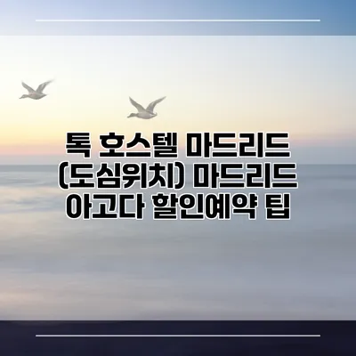 톡 호스텔 마드리드 (도심위치) 마드리드 아고다 할인예약 팁