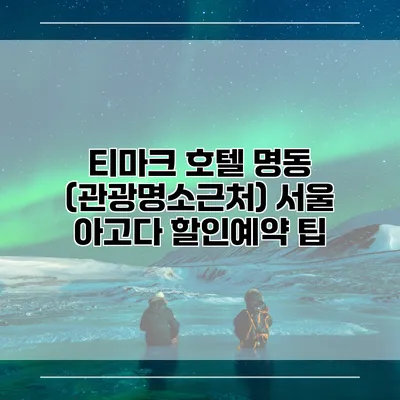 티마크 호텔 명동 (관광명소근처) 서울 아고다 할인예약 팁