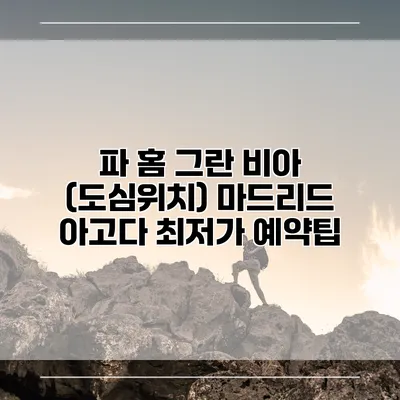 파 홈 그란 비아 (도심위치) 마드리드 아고다 최저가 예약팁
