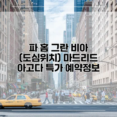 파 홈 그란 비아 (도심위치) 마드리드 아고다 특가 예약정보