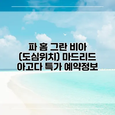 파 홈 그란 비아 (도심위치) 마드리드 아고다 특가 예약정보