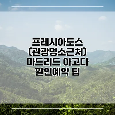 프레시아도스 (관광명소근처) 마드리드 아고다 할인예약 팁