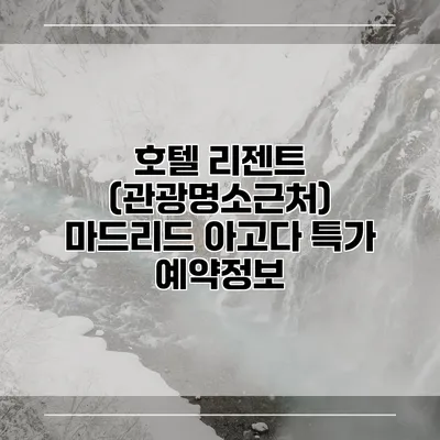 호텔 리젠트 (관광명소근처) 마드리드 아고다 특가 예약정보