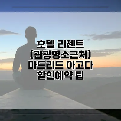 호텔 리젠트 (관광명소근처) 마드리드 아고다 할인예약 팁