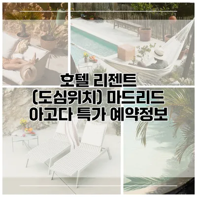 호텔 리젠트 (도심위치) 마드리드 아고다 특가 예약정보