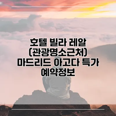 호텔 빌라 레알 (관광명소근처) 마드리드 아고다 특가 예약정보