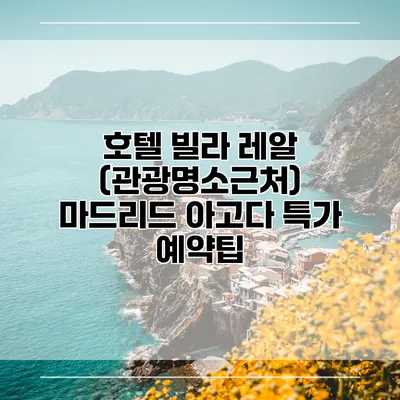 호텔 빌라 레알 (관광명소근처) 마드리드 아고다 특가 예약팁