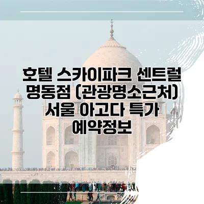 호텔 스카이파크 센트럴 명동점 (관광명소근처) 서울 아고다 특가 예약정보