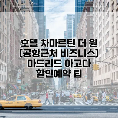 호텔 차마르틴 더 원 (공항근처 비즈니스) 마드리드 아고다 할인예약 팁