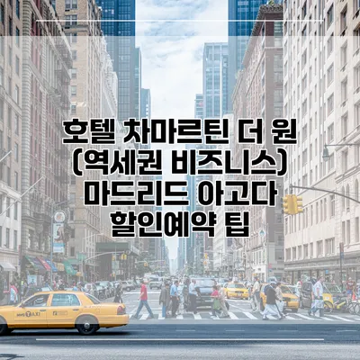 호텔 차마르틴 더 원 (역세권 비즈니스) 마드리드 아고다 할인예약 팁