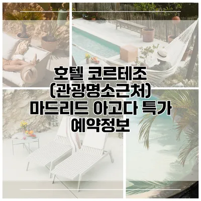 호텔 코르테조 (관광명소근처) 마드리드 아고다 특가 예약정보