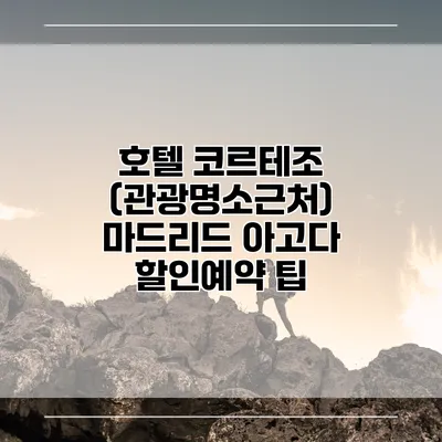 호텔 코르테조 (관광명소근처) 마드리드 아고다 할인예약 팁